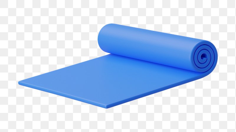 Blue Yoga Mat PNG, Vector, PSD, and Clipart With Transparent