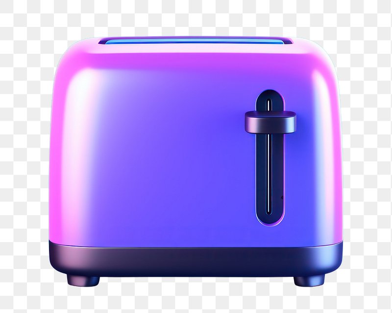 Purple toaster on a white background Royalty Free Vector