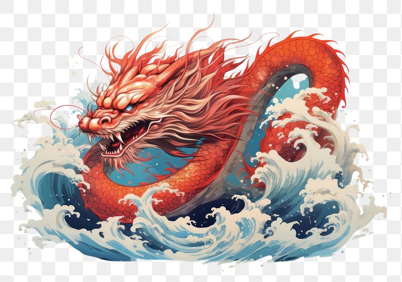 chinese dragon art