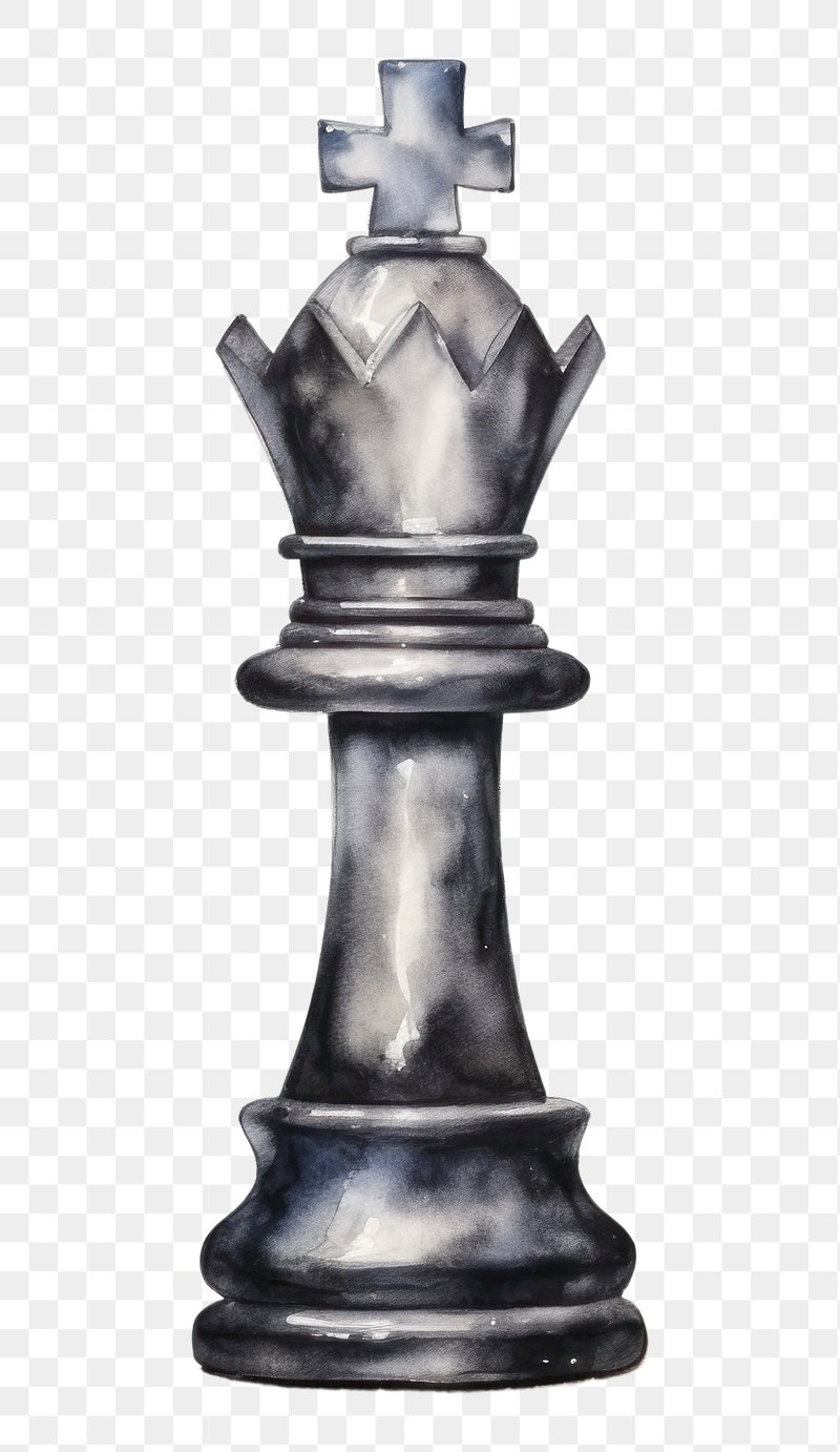 Black queen chess piece design element