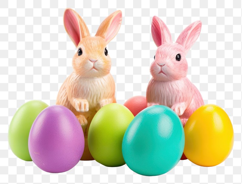 Easter Bunny Easter egg Rabbit, Eggs transparent background PNG