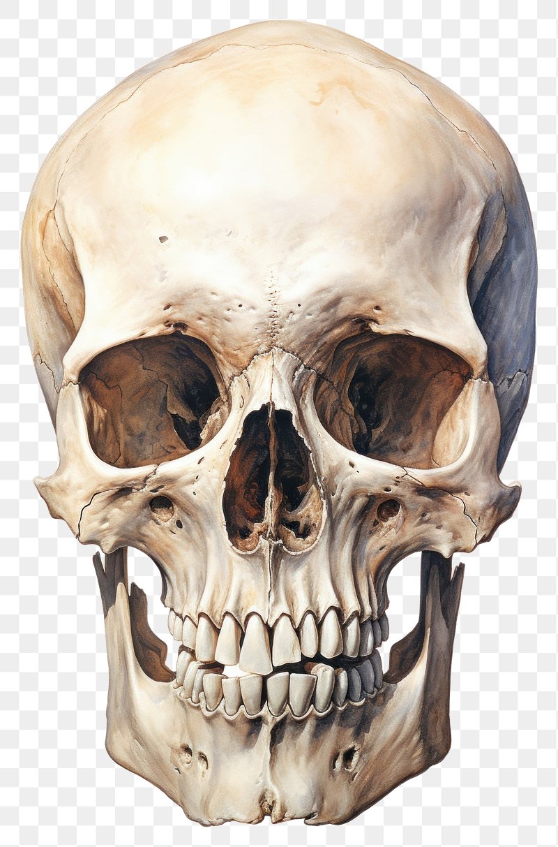 Vintage tattoo concept human skull Royalty Free Vector Image