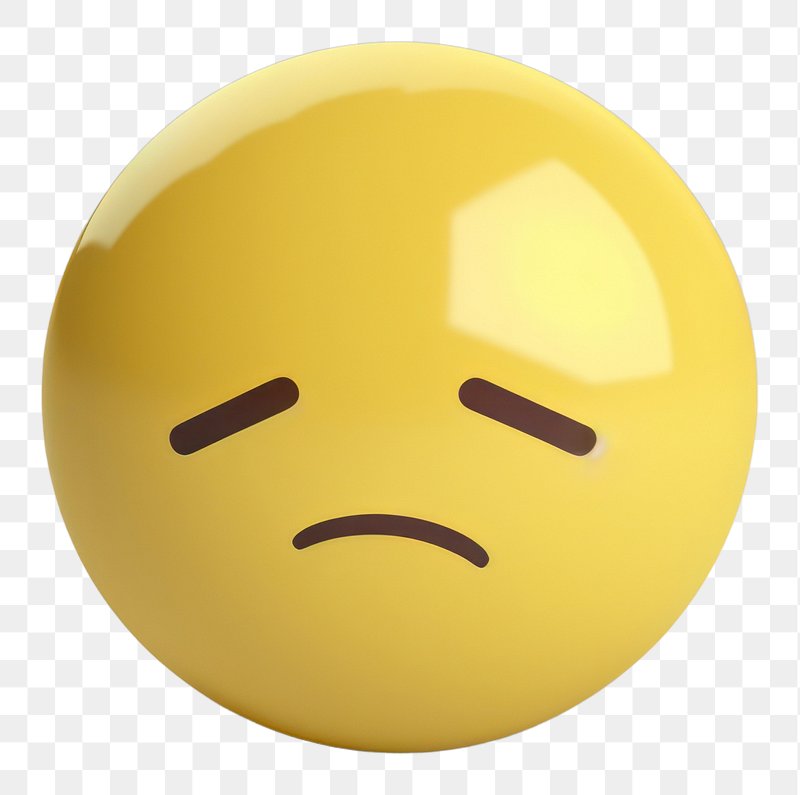 Premium PSD  Emoji sad 3d on facebook social media