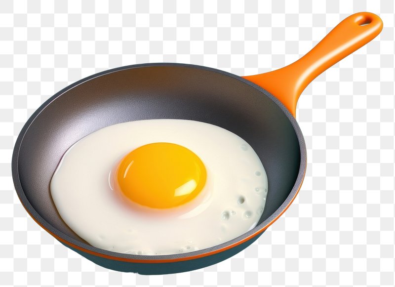 Sunny-side up, Fried egg Yolk Frying, Fried Egg transparent background PNG  clipart