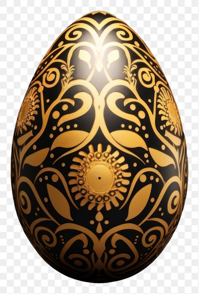 Easter eggs splashes gold paint on transparent background PNG - Similar PNG