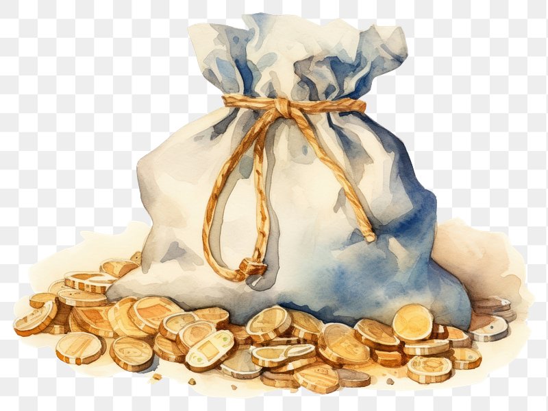 bag of gold clipart