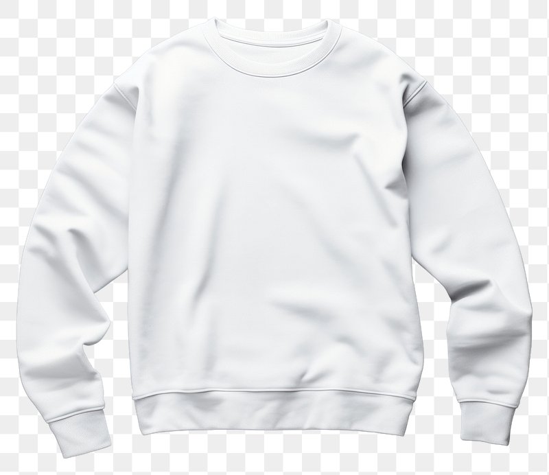 white crewneck sweatshirt template