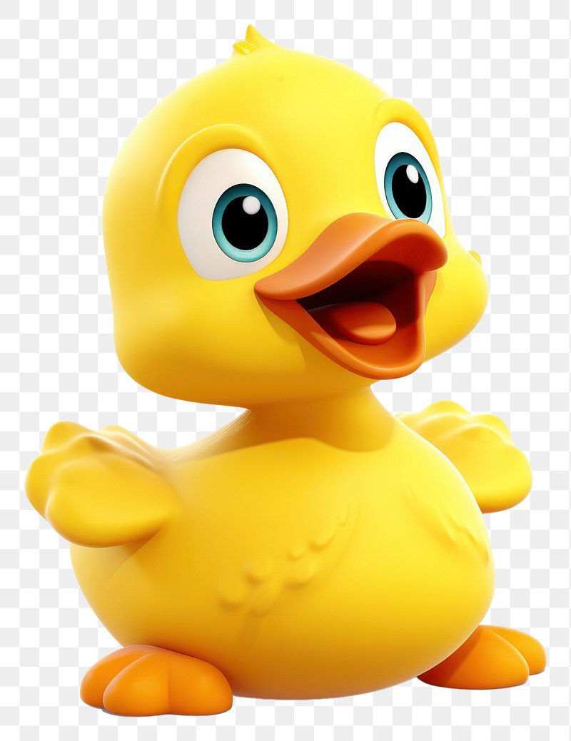 Cartoon Duck With Fishing Rod, Cartoon, Animal, Duck PNG and