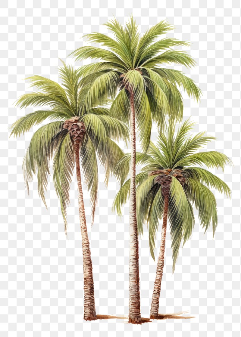 palm tree drawing png