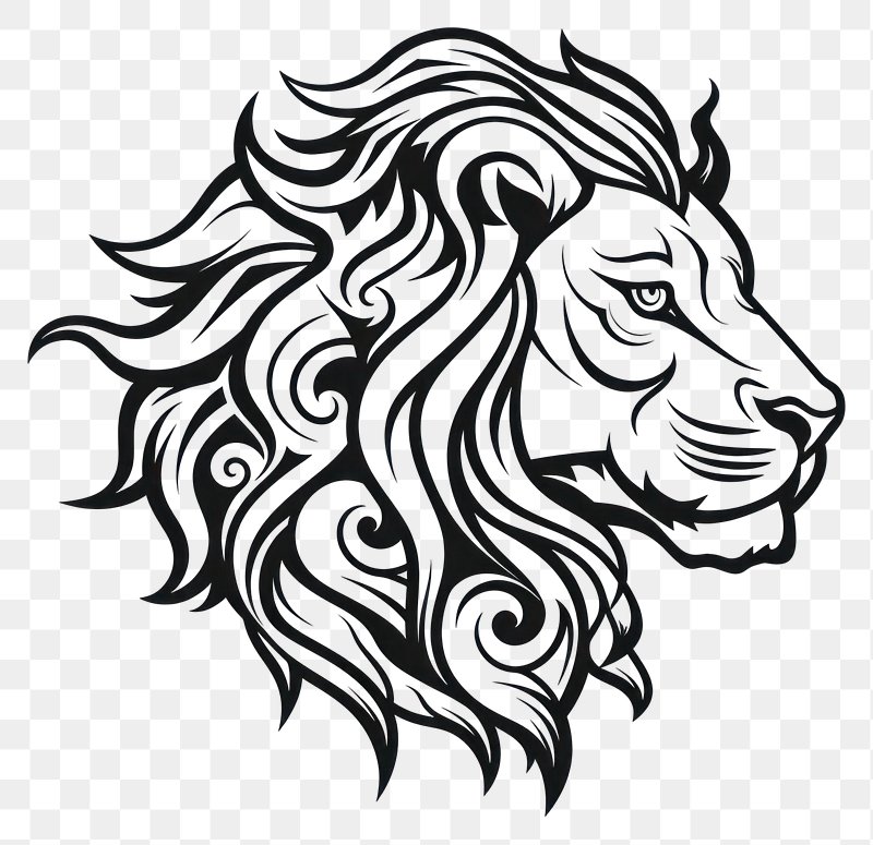 Lion Black And White Images | Free Photos, PNG Stickers, Wallpapers ...