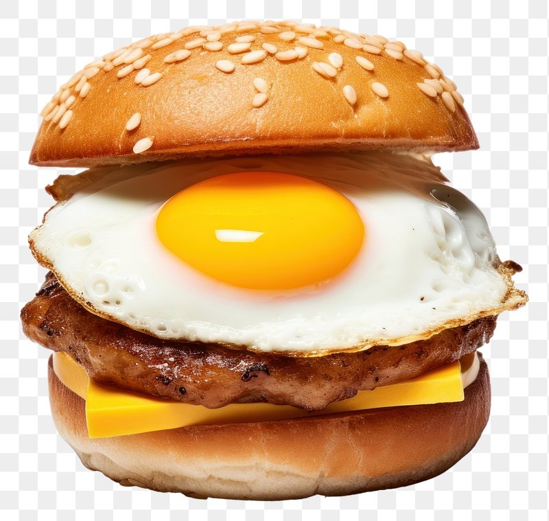 Free: Fried egg sandwich png sticker