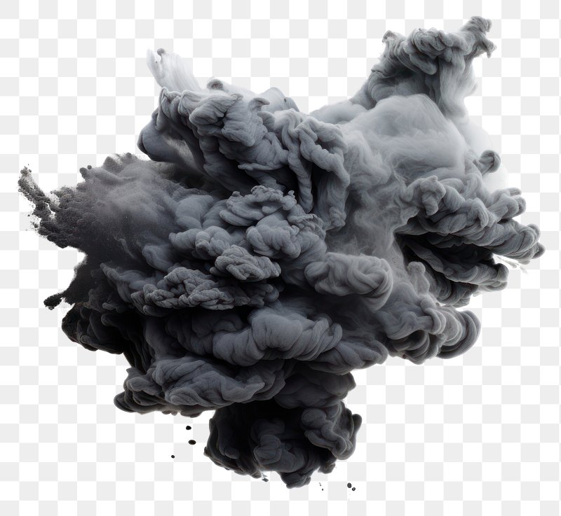 grey smoke white background png