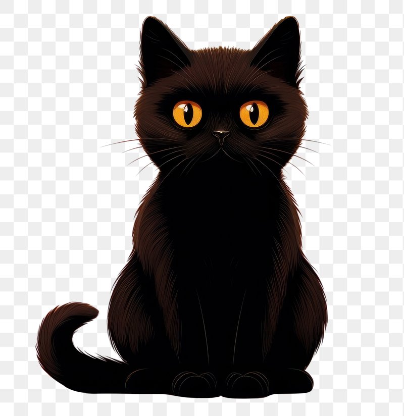 black cat clipart