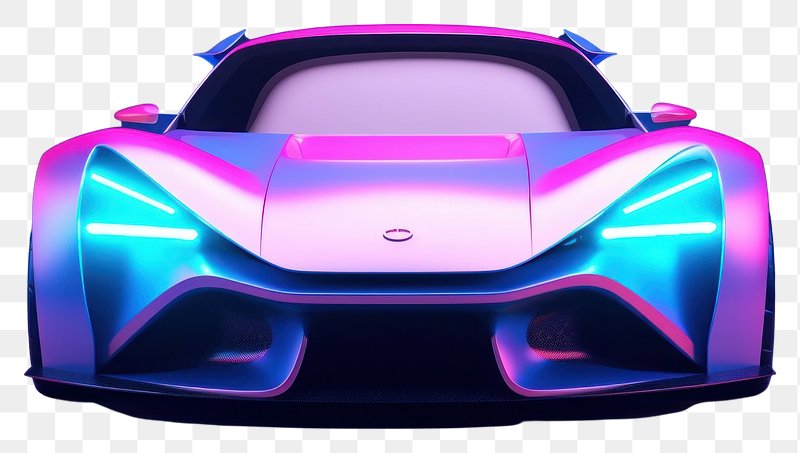 Drift Car Neon Color Sport Car Stock Vector (Royalty Free) 2303550079