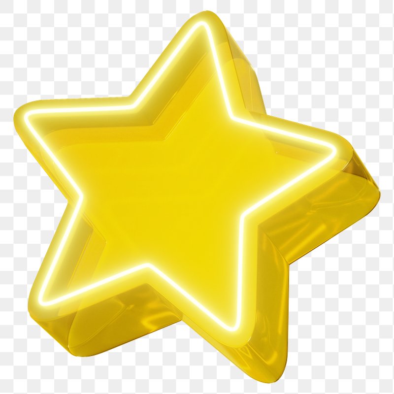 Perfect Glowing Neon White Star, Glowing, Neon, Star PNG