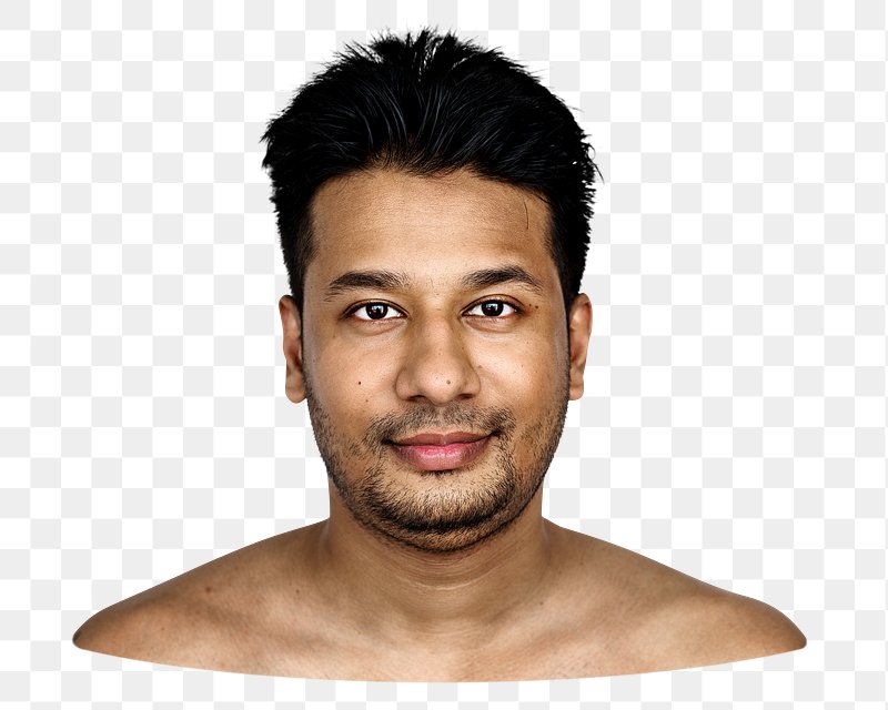 Graphy Big Portrait, indian men, face, head png