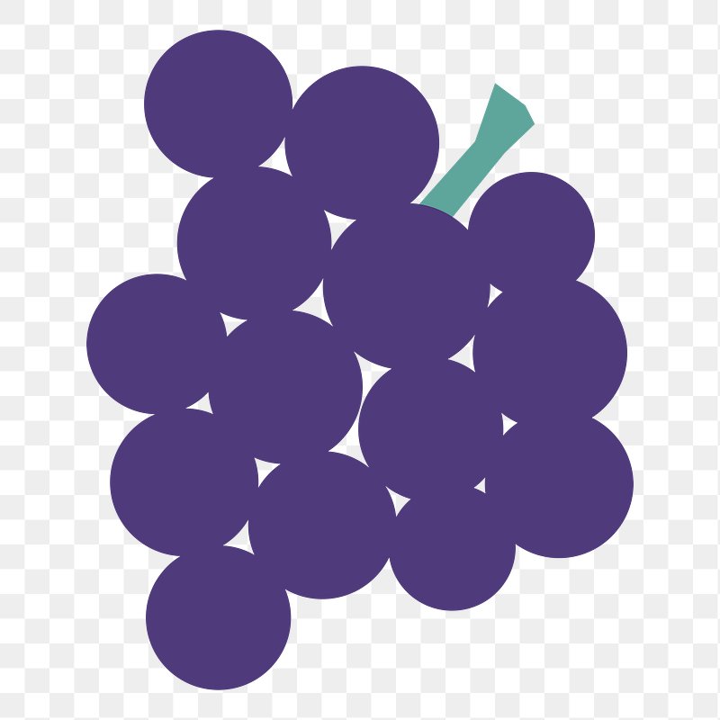 Pixel art bunch grapes icon 32x32 Royalty Free Vector Image