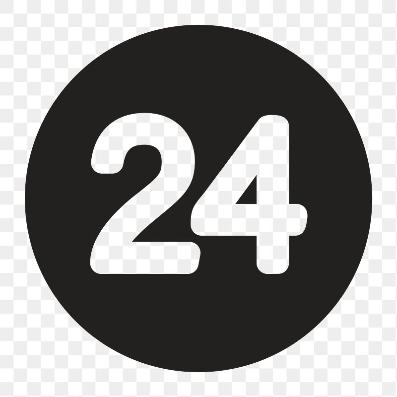 Numbers 24 png images