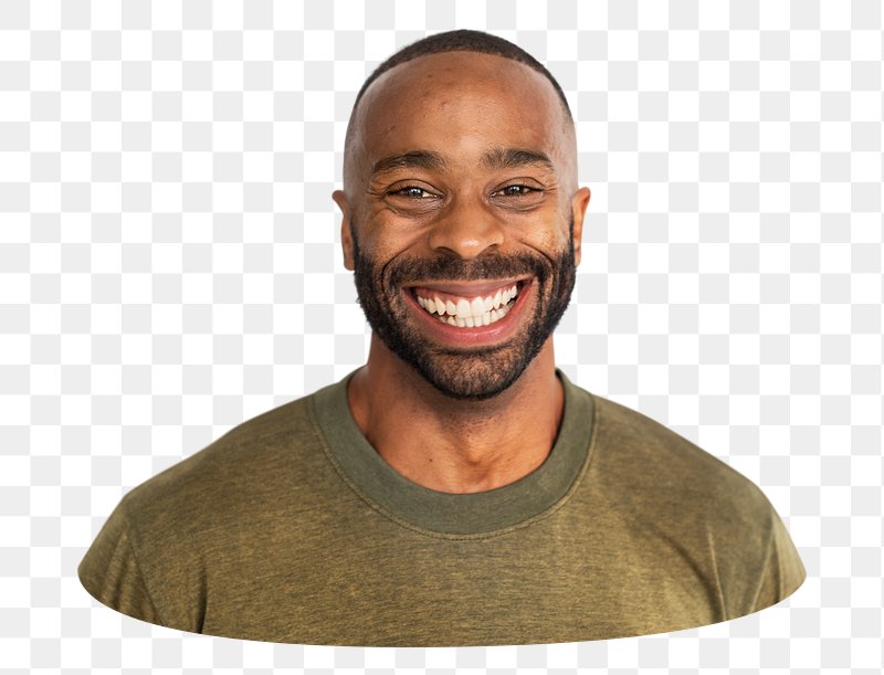 Black Guy Transparent Background - Black Man Face Png, Png