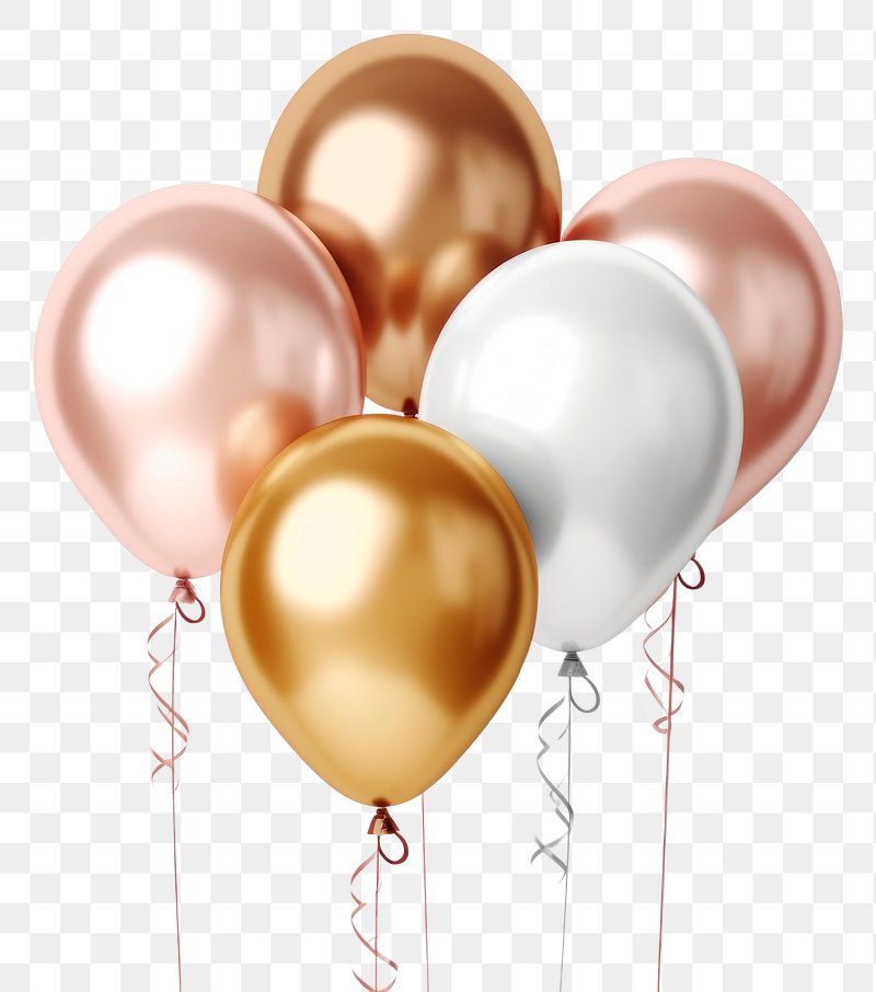 Premium AI Image  black and white balloon birthday decoration
