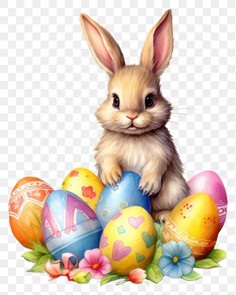 Easter Bunny Easter egg Rabbit, Eggs transparent background PNG