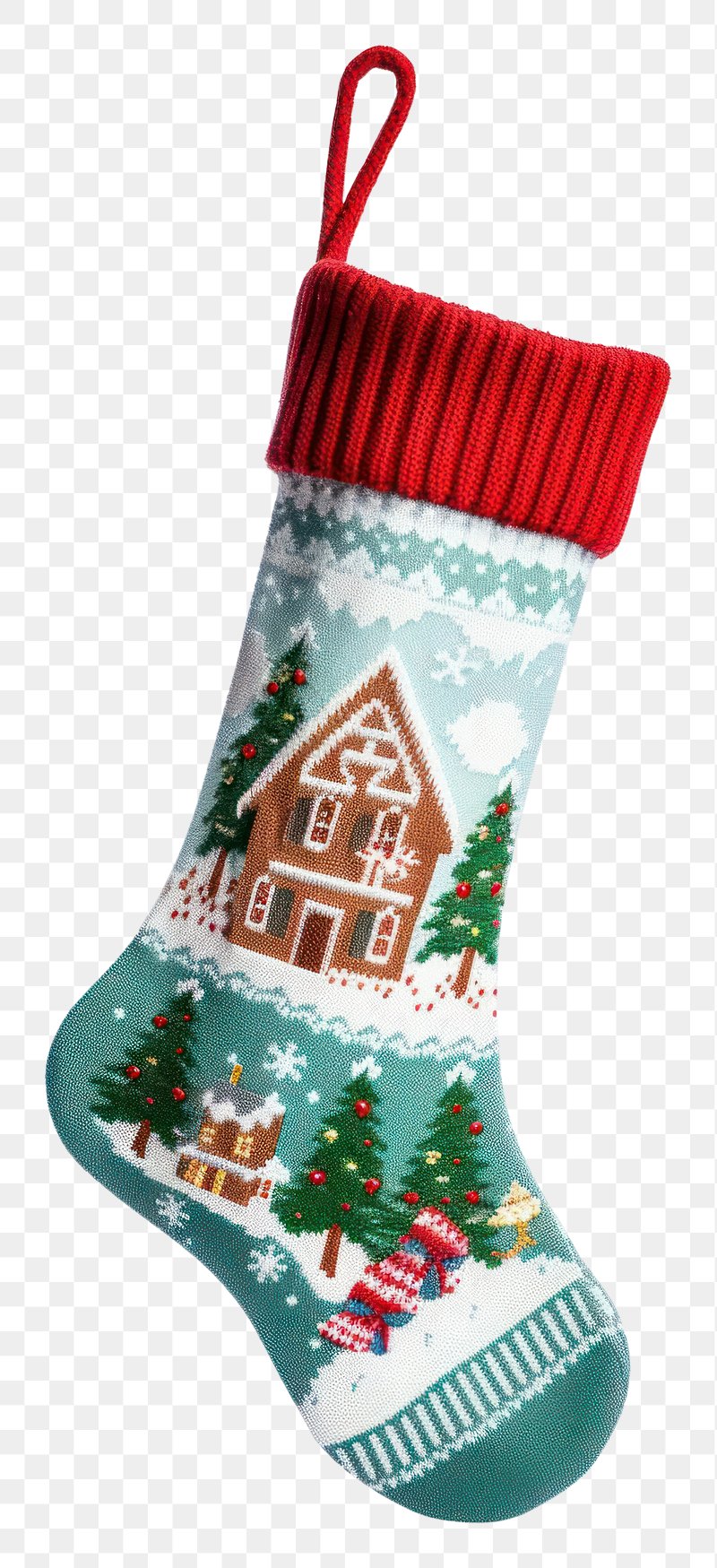 Premium Vector  Christmas sock or stockings for presents cartoon funny  sticker vector illustration