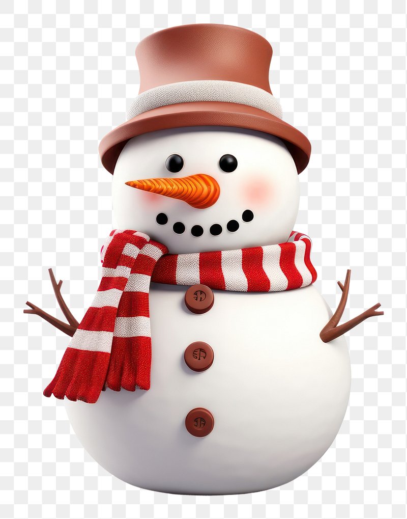 Portrait Of Winter Character Cute Snowman, Snowman, Cute, Christmas PNG  Transparent Image and Clipart for Free Download