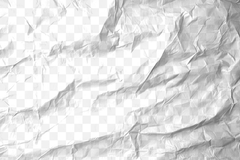 white paper texture wrinkle effect on transparent background. Crumpled paper  textures effects on transparent background. Blank rough paper sheet torn  effect. PNG image. Stock Illustration