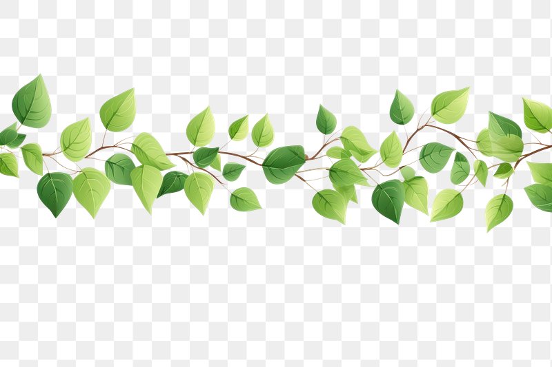 Premium AI Image  A green plant wallpaper with leaves and vines