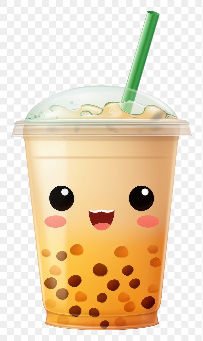 Premium Vector  Cute happy funny bubble tea cup