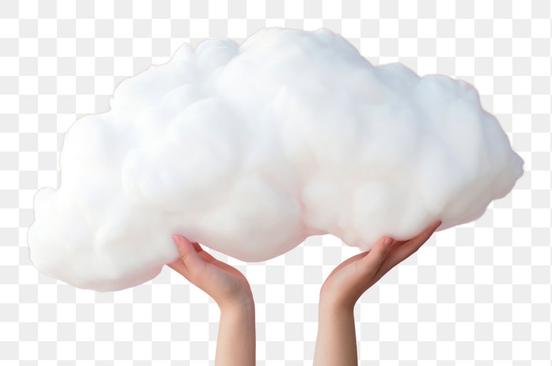 Premium AI Image  White fluffy clouds made of cotton wool