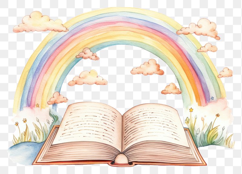 Rainbow Fun Blank Books Clipart {Three Bell Art Clipart} by Three Bell Art