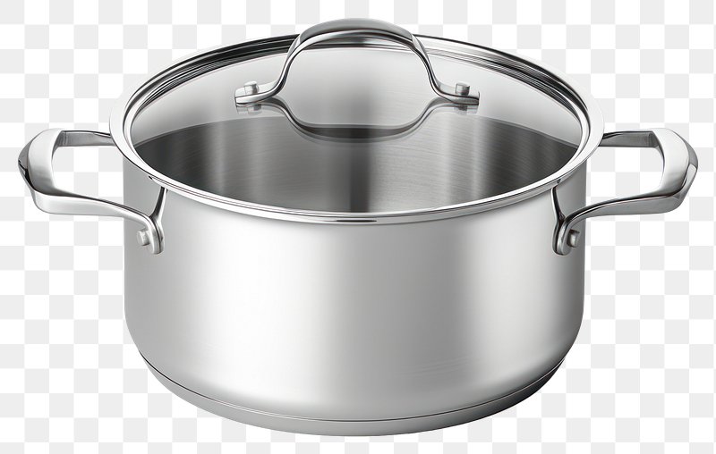 Steel Pan PNG Image, Stainless Steel Steamer Stock Pot Pan Pan