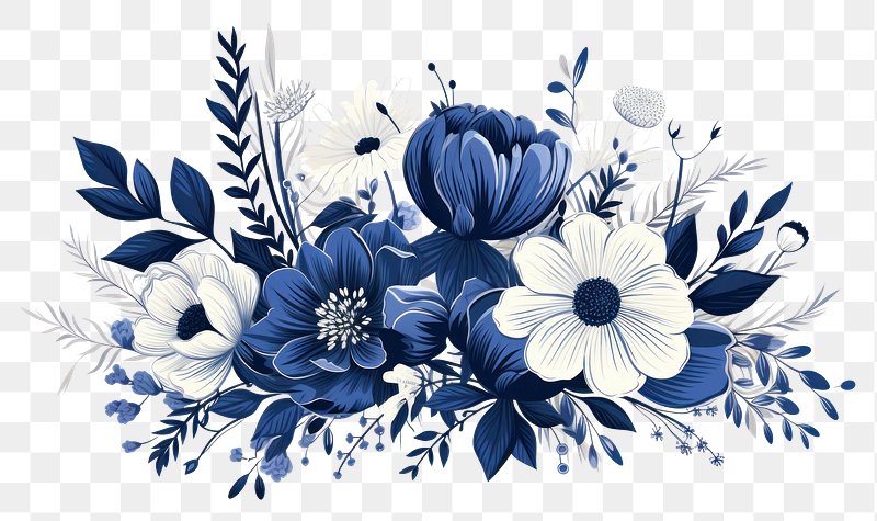 11 Picture of a Blue Flower! - The Graphics Fairy