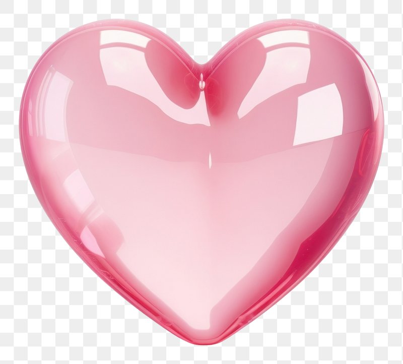 Premium PSD  Heart or love icon in 3d rendering