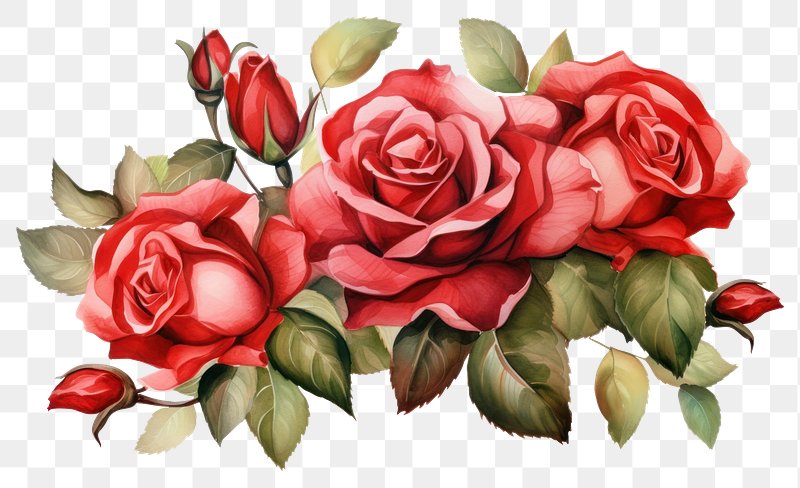 Red Rose Border PNG Images | Free Photos, PNG Stickers, Wallpapers ...