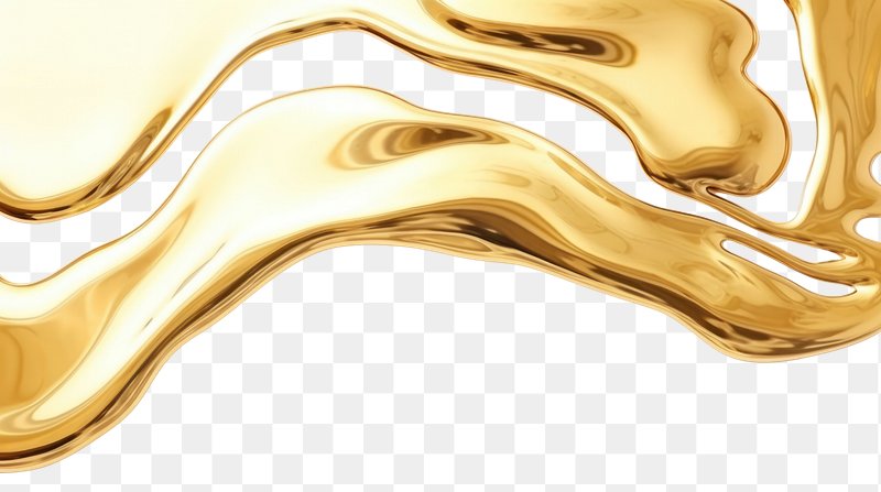Beige Liquid Gold Ink Paint Splashes PNG Graphic by digital