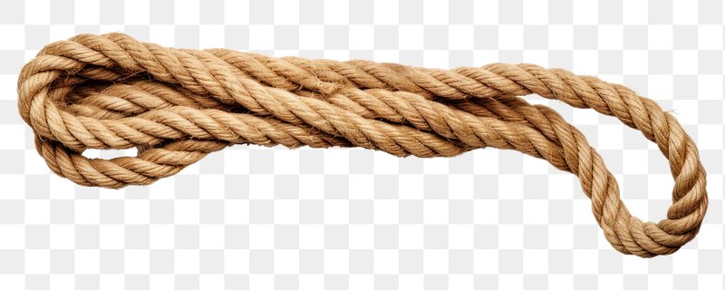 PNG Coiled rope white background