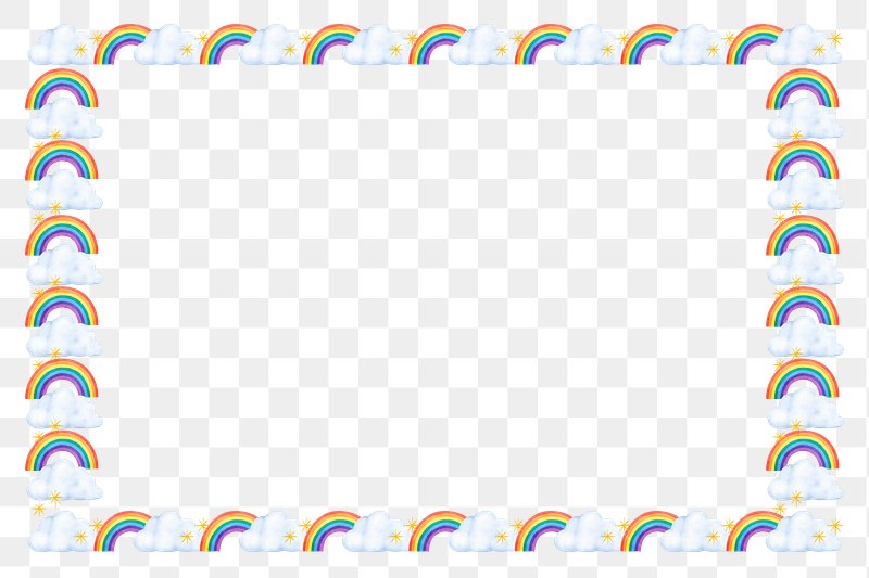 Frames Cute Rainbow PNG Images | Free Photos, PNG Stickers, Wallpapers ...