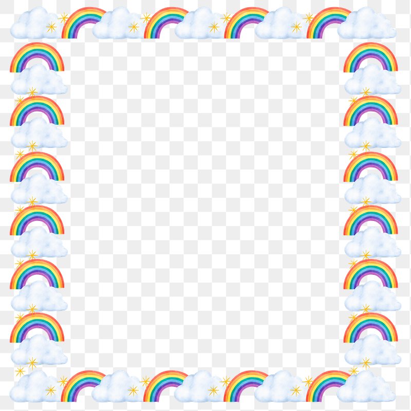 Frames Cute Rainbow PNG Images | Free Photos, PNG Stickers, Wallpapers ...