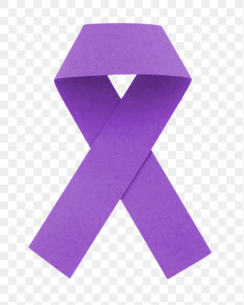 Free: Awareness ribbon Cancer Purple , ribbon transparent