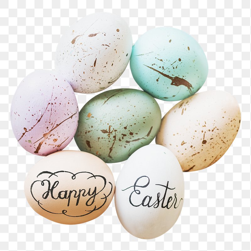 PNG Vector realistic chocolate eggs