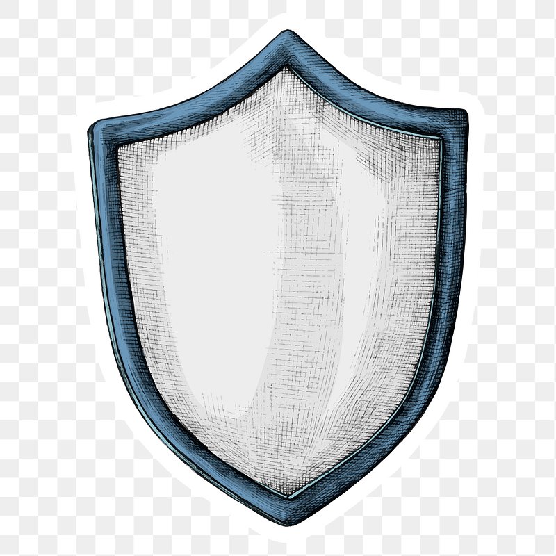 blue cartoon shield