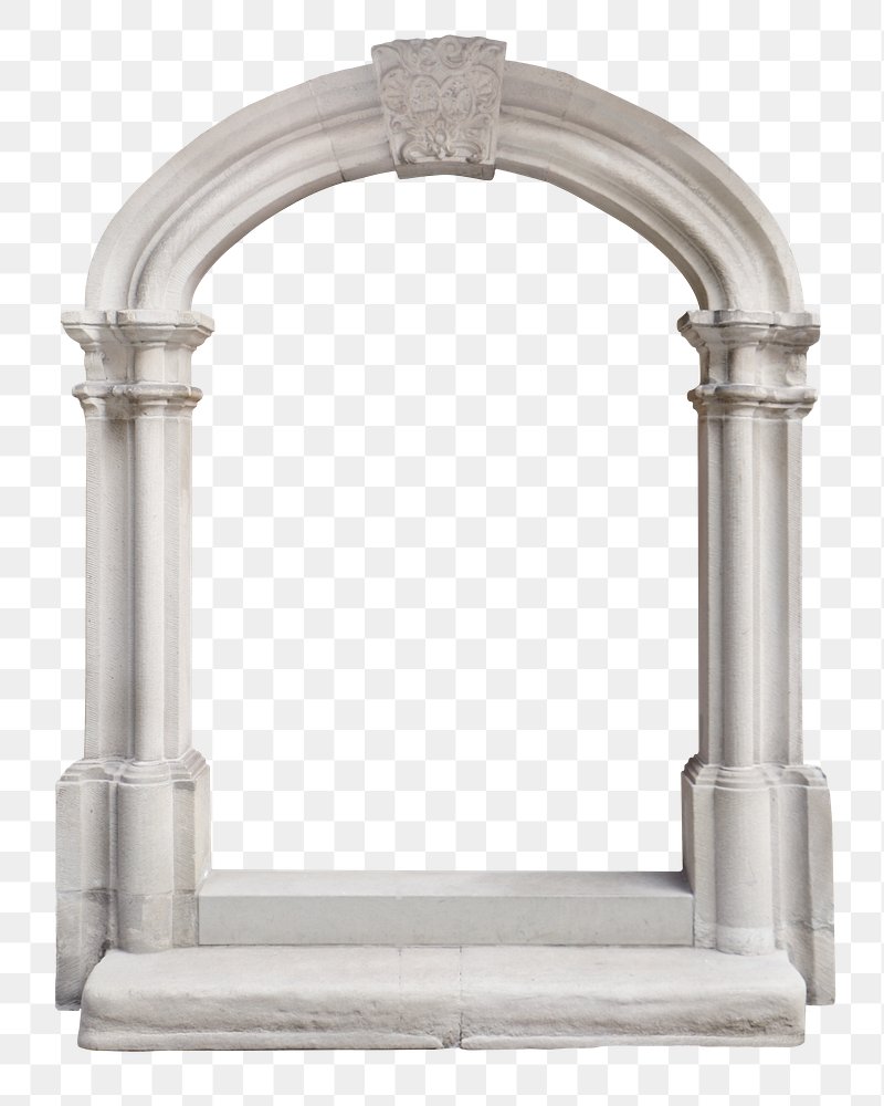 arched window frame clipart