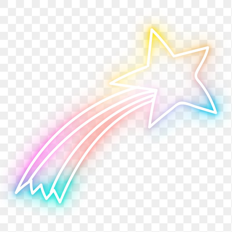 Perfect Glowing Neon White Star, Glowing, Neon, Star PNG