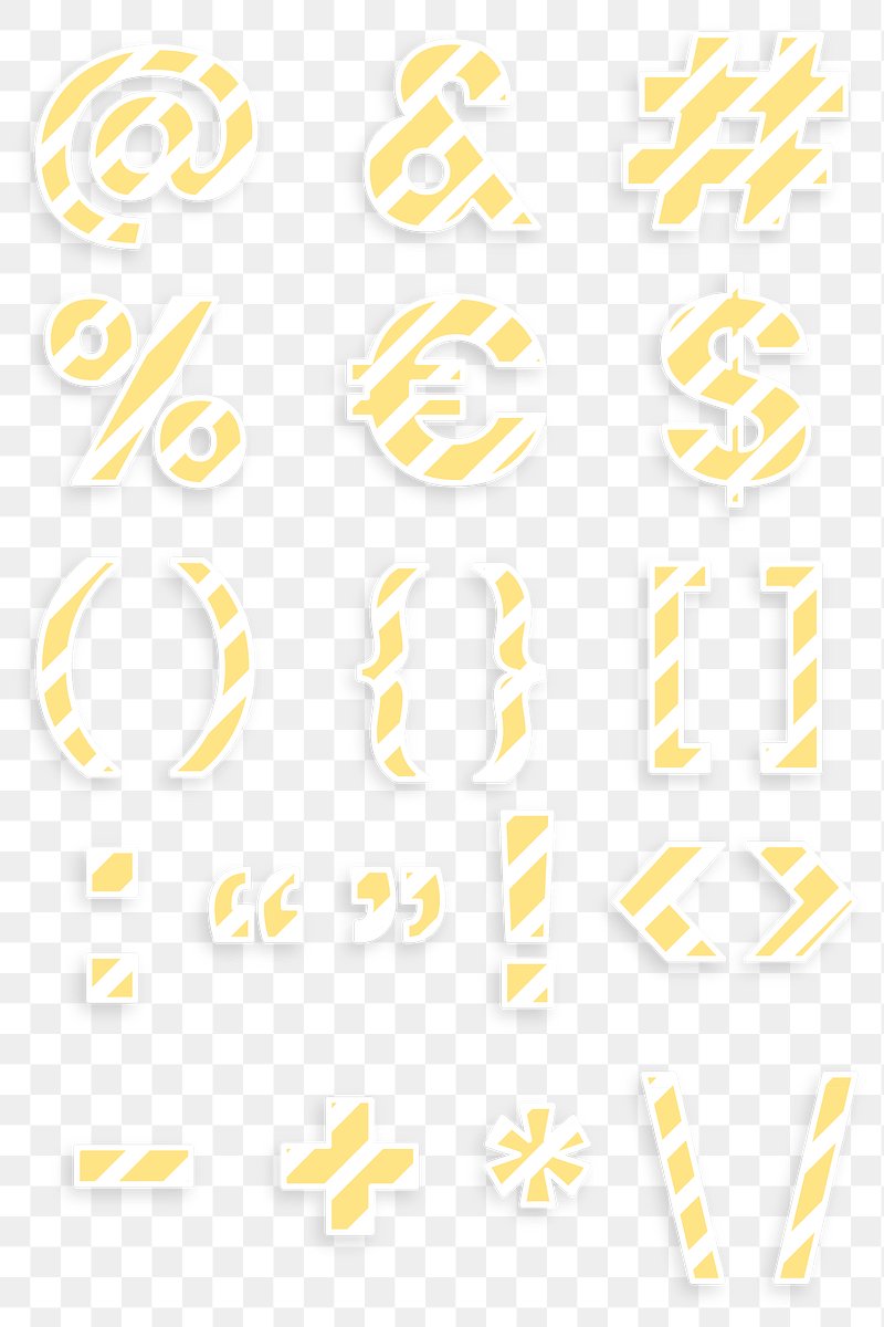 Square brackets font graphic png