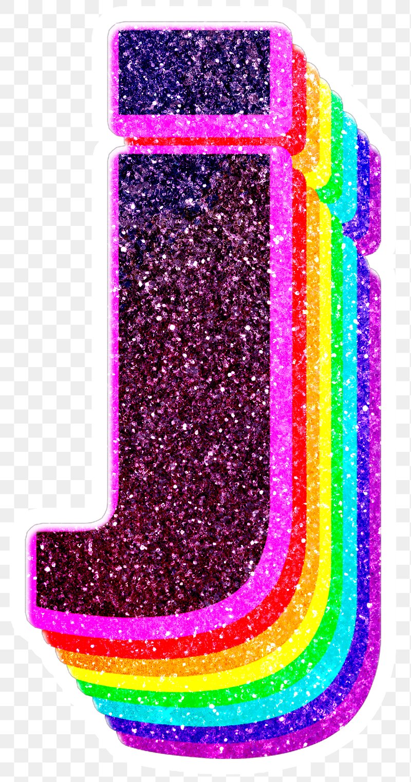 Glitter PNG Alphabet