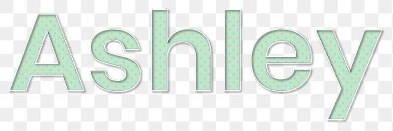 Ashley Typography PNG Images | Free Photos, PNG Stickers, Wallpapers