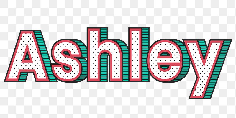 Ashley Typography PNG Images | Free Photos, PNG Stickers, Wallpapers