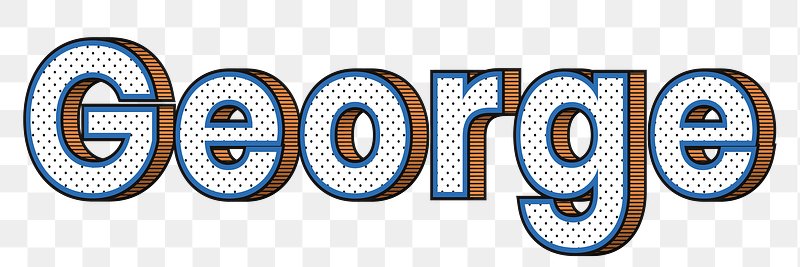 George name png retro dotted | Free PNG Sticker - rawpixel